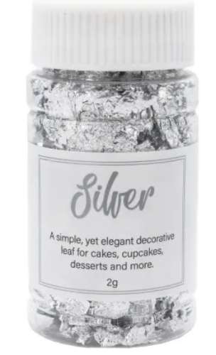 Silver Leaf Flakes 2G - Click Image to Close